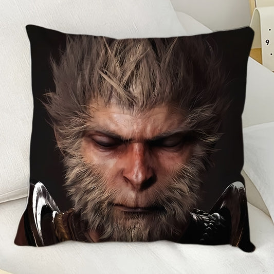 Wukong Game Peripheral Custom Pillow Case Square Sofa Cushion Office Lunch 45cmX45cm Pillow Case