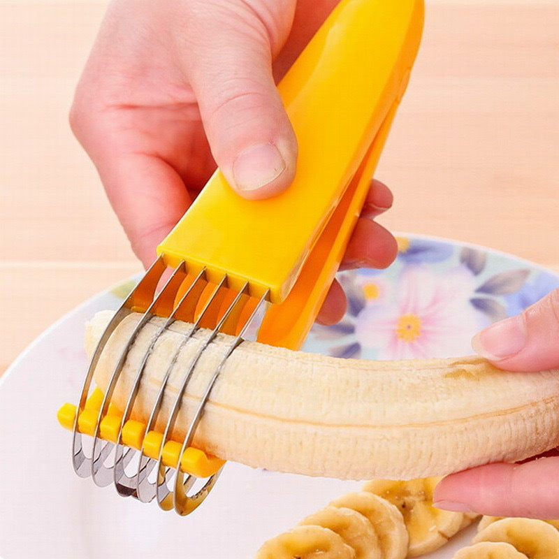 Banana slicer banana fruit splitter ham sausage cutting slicer stainless steel banana cutter