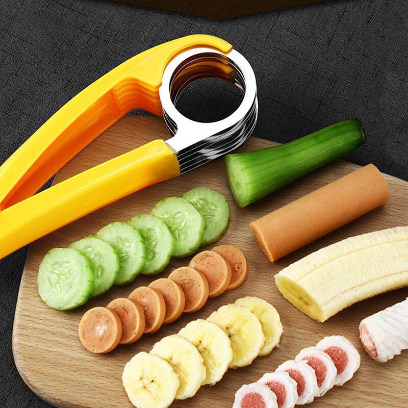 Banana slicer banana fruit splitter ham sausage cutting slicer stainless steel banana cutter