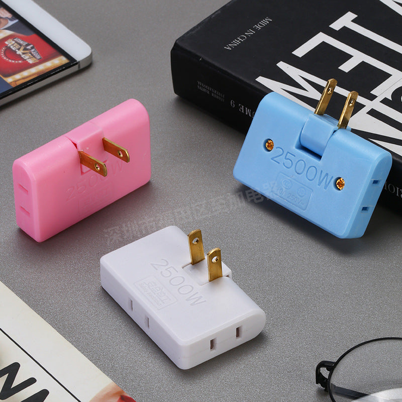 One to three converters Multifunctional 180° rotating adjustable plug Travel convenient plug