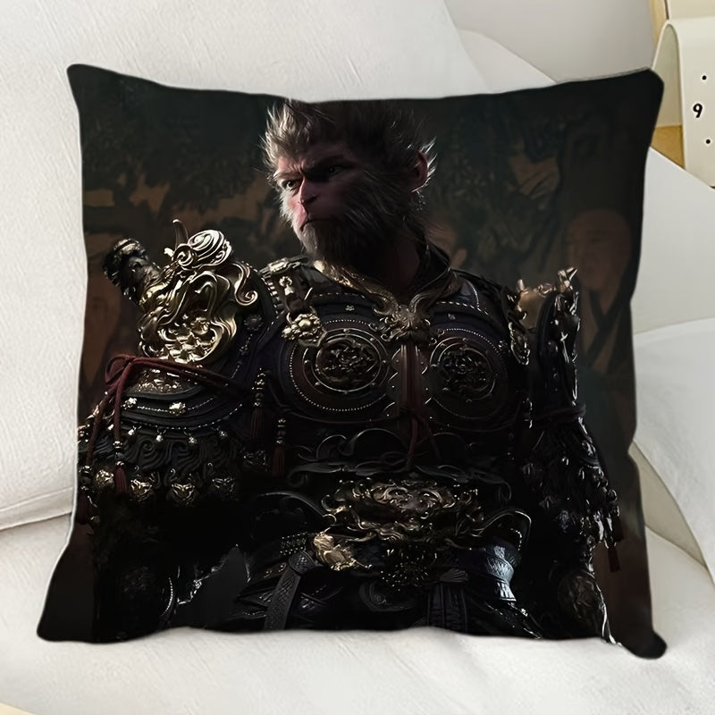 Wukong Game Peripheral Custom Pillow Case Square Sofa Cushion Office Lunch 45cmX45cm Pillow Case