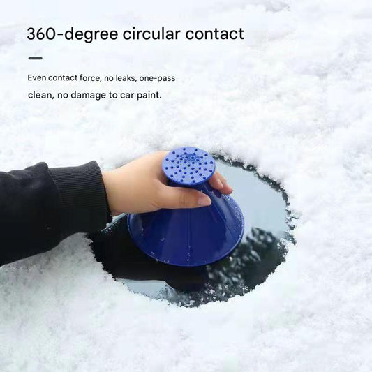 Car glass snow remover snow bucket cone deicing tool glass ice scraper trumpet defroster