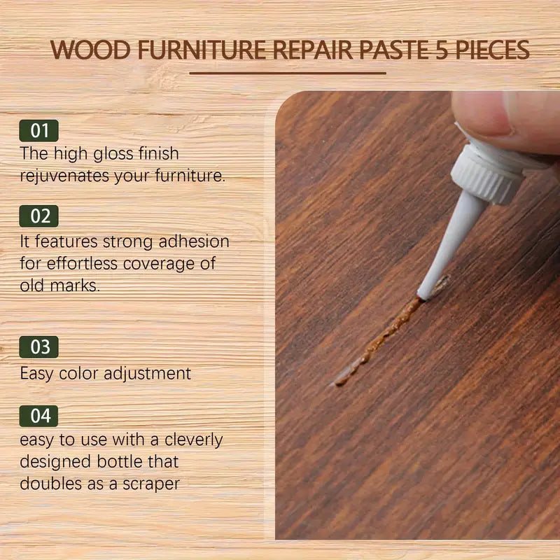 Premium Furniture & Floor Repair Paste - Polishing and Refurbishment Adhesive for Home Use