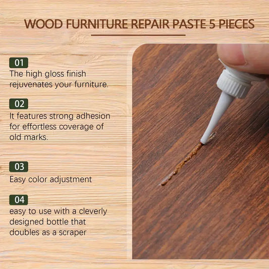 Premium Furniture & Floor Repair Paste - Polishing and Refurbishment Adhesive for Home Use